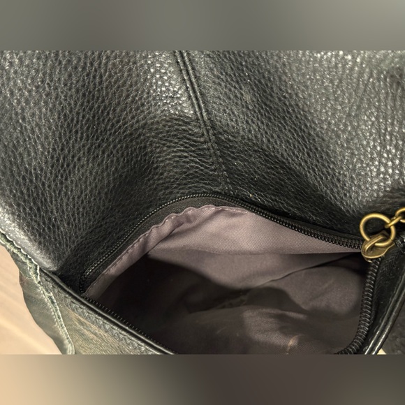 The Sak Black Pebble Leather Crossbody Bag VGUC (Minor Corner Wear) - Picture 9 of 11